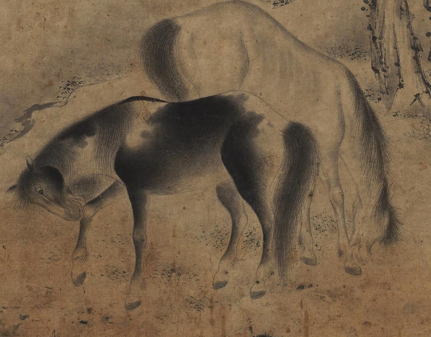 碧月说宝. 近现代书画专场（十） 张穆 柳荫双骏