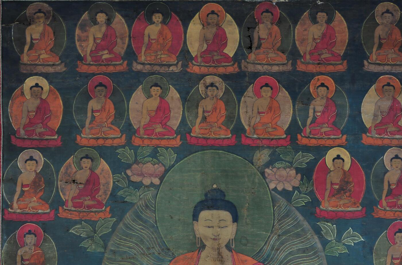 碧月说宝.雪域莲花开（二） 清代中期 三十五佛唐卡