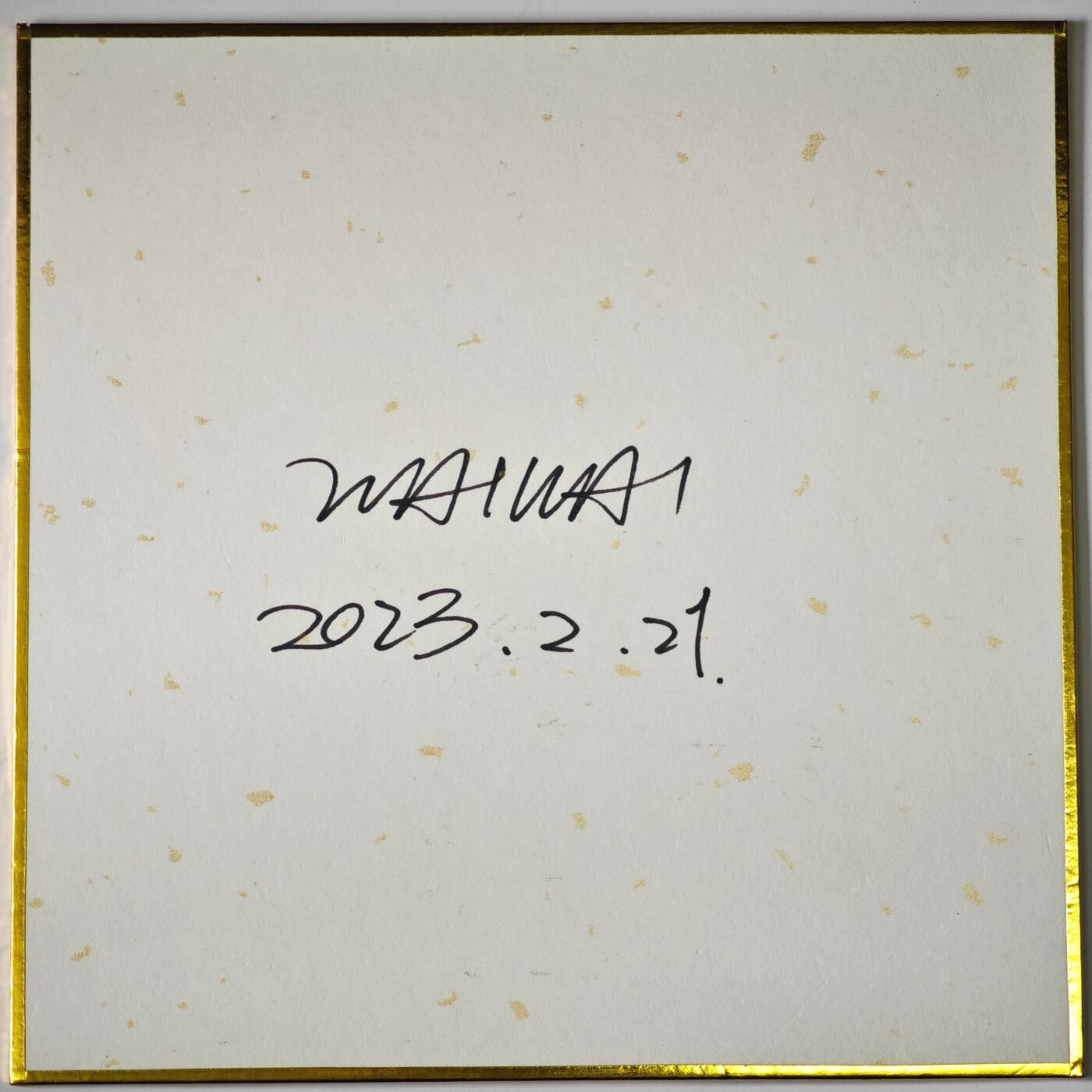 白泽拍卖卡牌手绘专场第35期（问东城春色，正谷雨，牡丹期） 2023 waiwai手绘色纸 心动时刻 尺寸：17.8cm*17.8cm  waiwai亲签