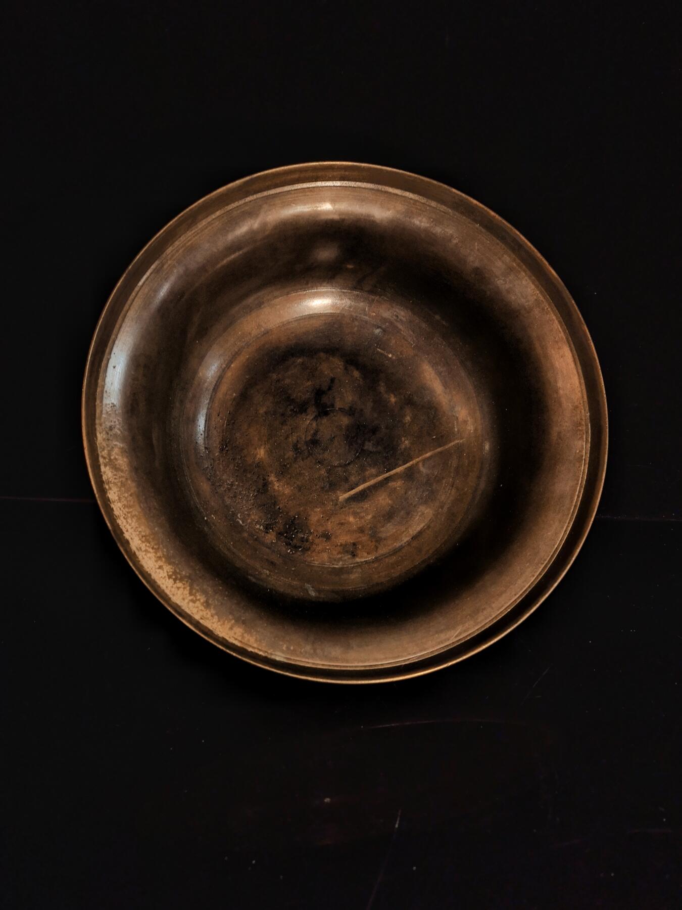 碧月说宝.雪域莲花开（二） 清代巨版 藏传佛教弦纹供器供碗