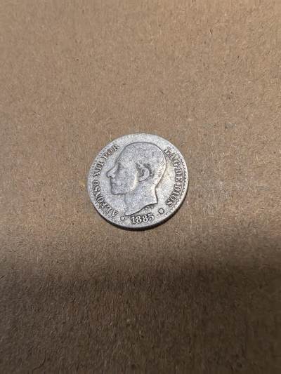 长老汇马年精选第十八场拍卖 1885西班牙阿方索十二世50分银币，2.5克835银，不到150万枚