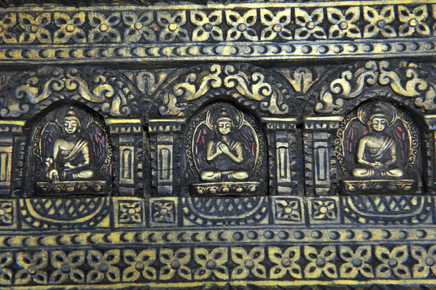 碧月说宝.雪域莲花开（二） 清代 五方佛经书板