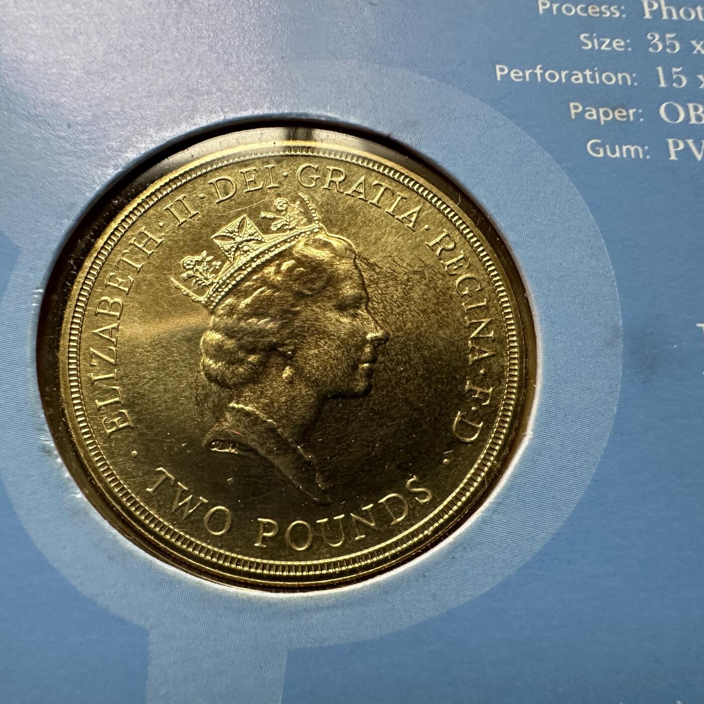 🌹外币初藏🌹🐯2026年第44场   每周二四六晚8️⃣点  世界硬币 英国 1995年  2英镑 联合国成立50周年纪念币 邮币封首日封