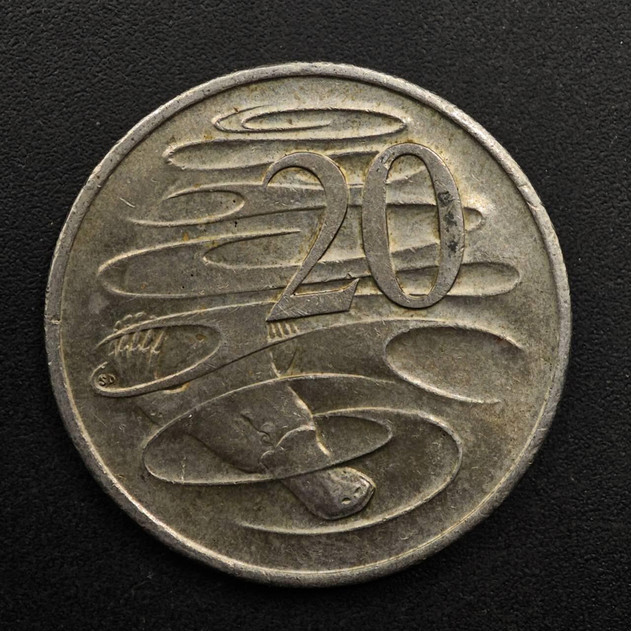 【淘币小摊】实时拍第八百九十三拍   散币场    每周一统一发货 澳大利亚2016年货币50周年20分纪念币