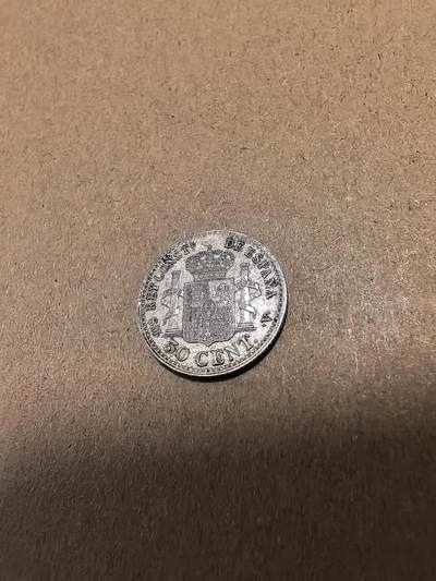 长老汇马年精选第十八场拍卖 1904西班牙阿方索十三世50分银币，2.5克835银（3）