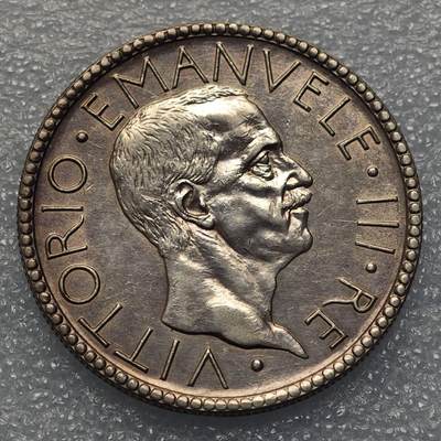  【淘币小摊】限时拍第八百九十五拍  埃塞俄比亚留尼旺比利时意大利场    每周一统一发货 意大利1928年20里拉大银币好品 km69