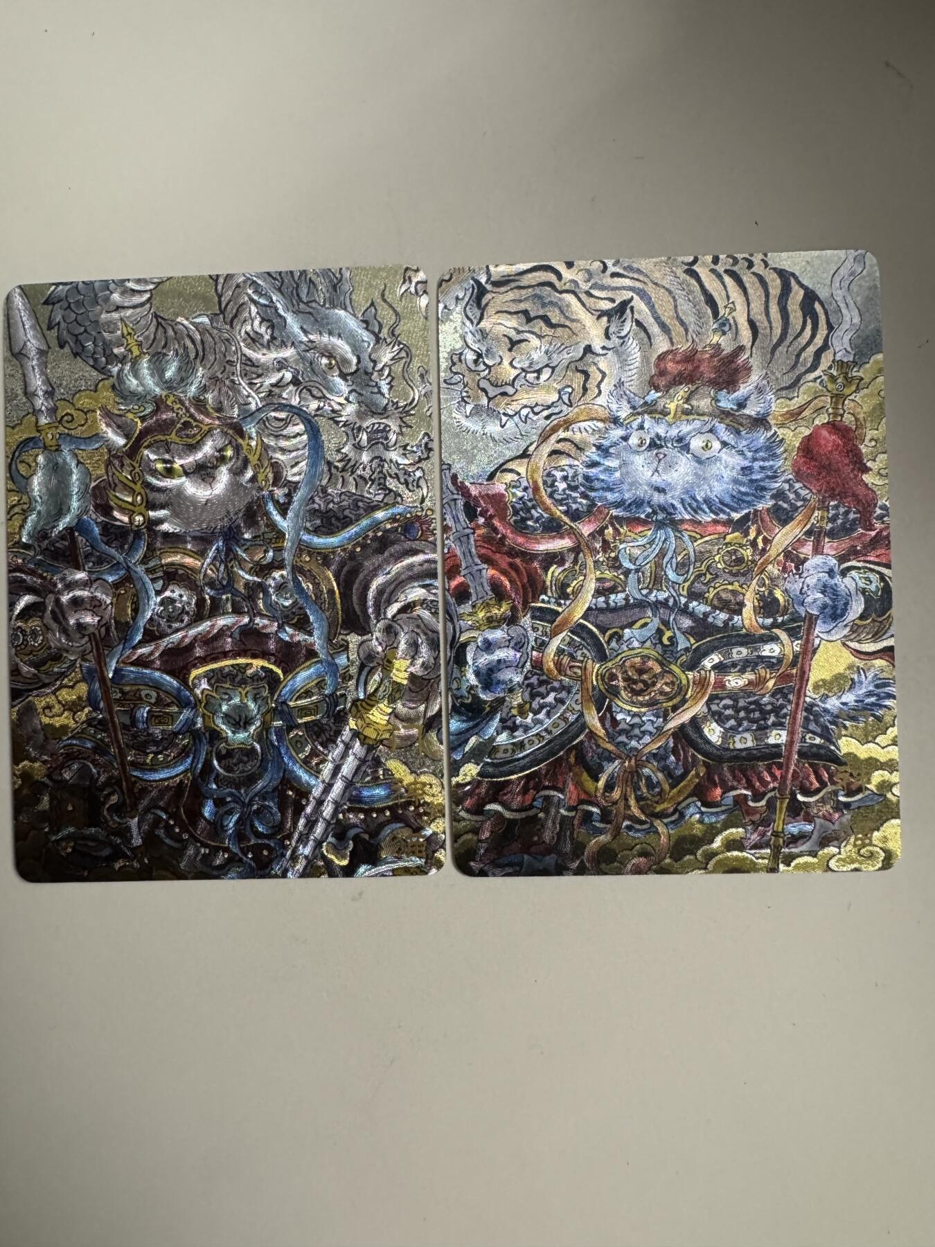 大麦马年第三场 李尊奇 门神一对 粗闪