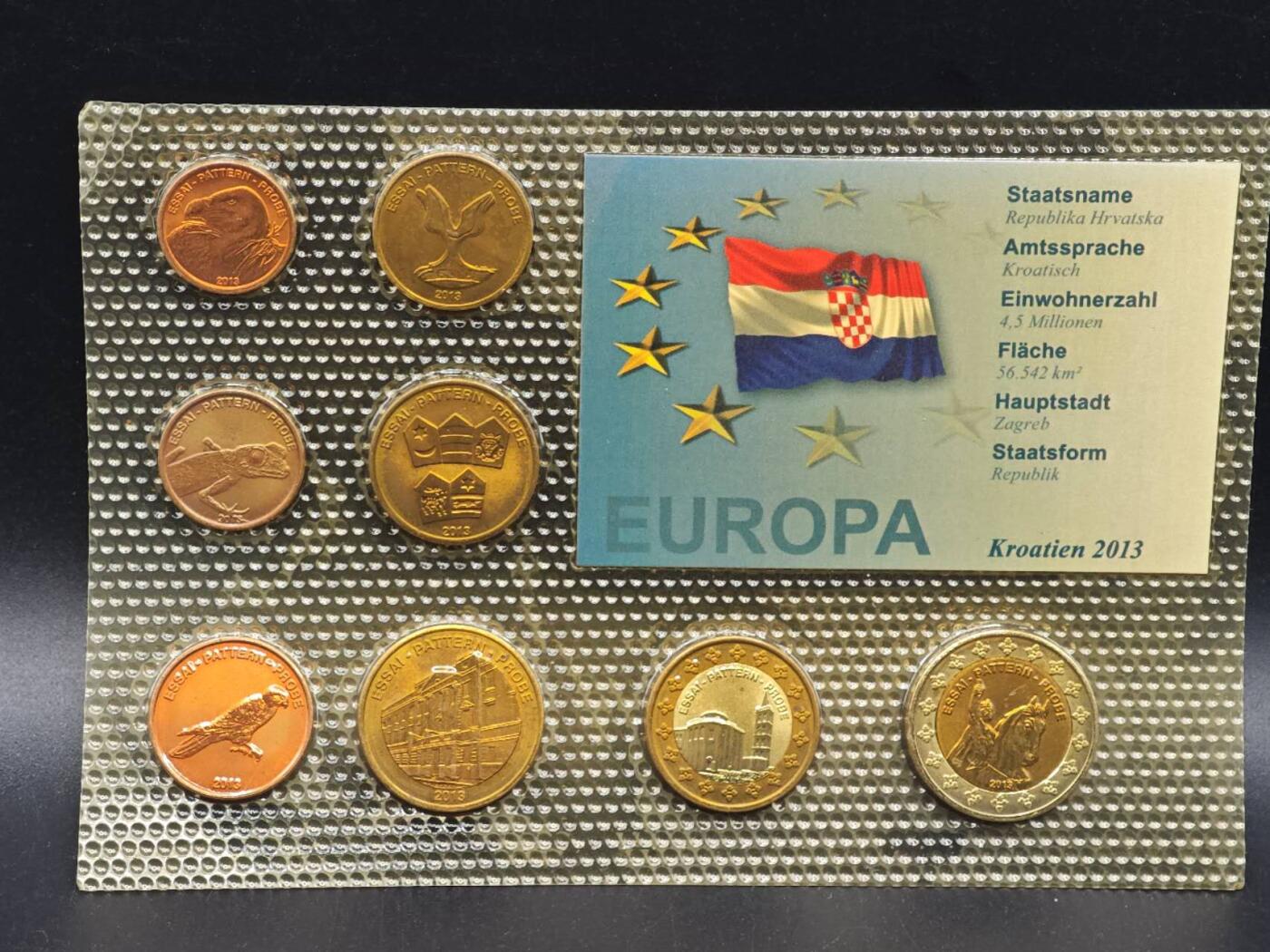 【淘币小摊】实时拍第八百九十三拍   散币场    每周一统一发货 克罗地亚2013年欧元型样币