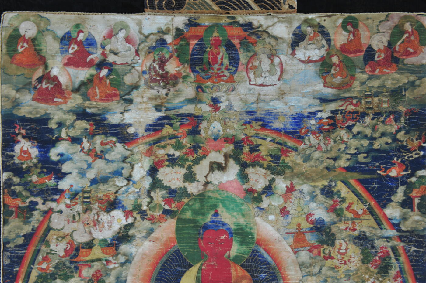 碧月说宝.雪域莲花开（二） 清代中期 无量寿佛唐卡