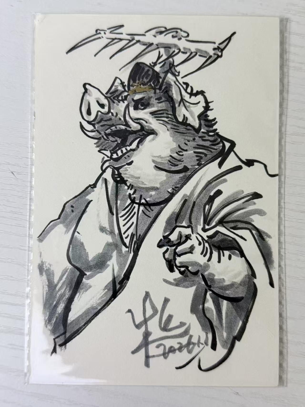 NO.30 好又多金牌大场，每周一站式配齐，方便凑单！（周6晚9点截拍，卖家送拍0抽成！） 【1/1手绘】半廷老师绘 2026.1.1 元旦 八戒不戒【钉耙横扫崎岖路，守得禅心见佛身】