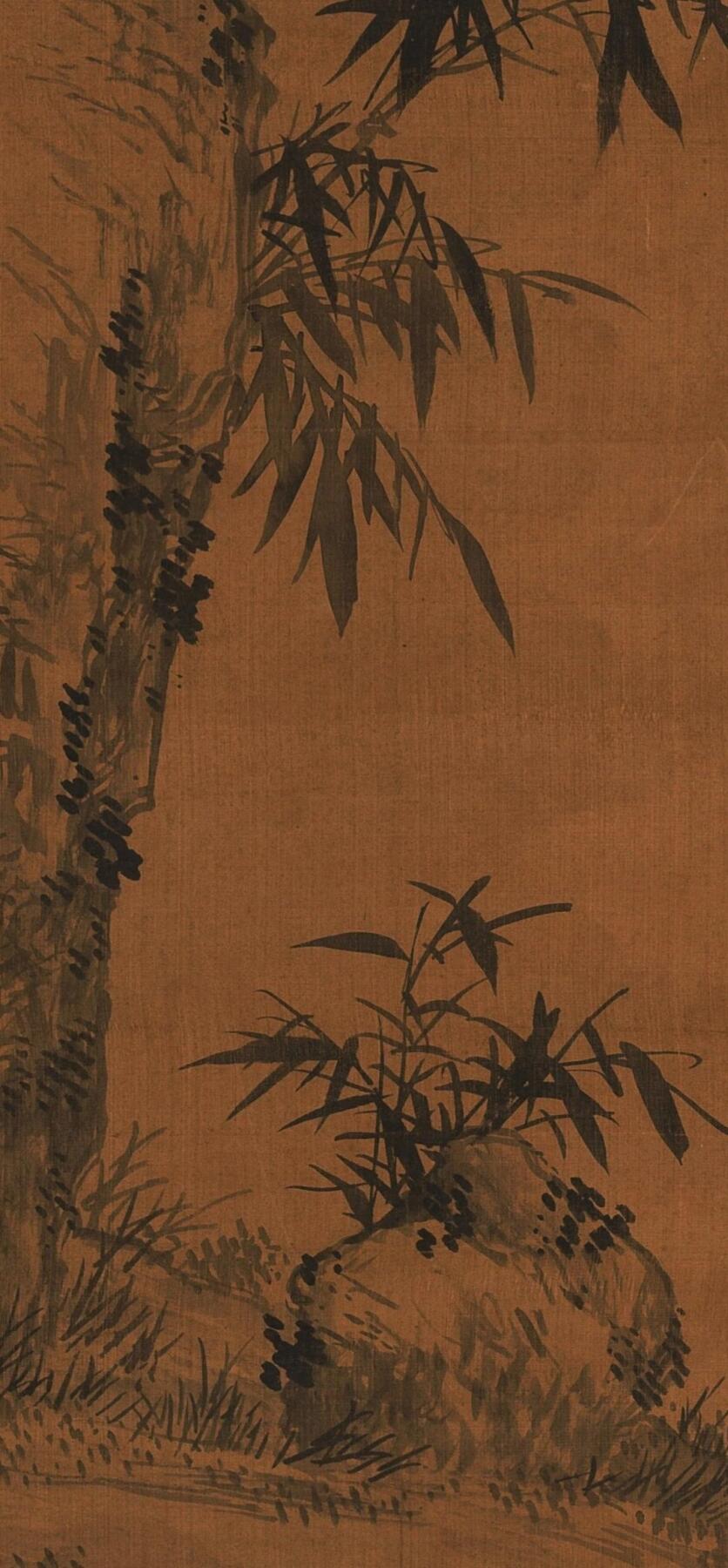 碧月说宝. 近现代书画专场（十） 梁基 竹石双憩