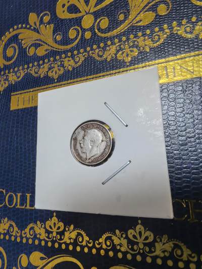 长老汇马年精选第十八场拍卖 1916 英国乔治五世3便士银币，1.41克925银