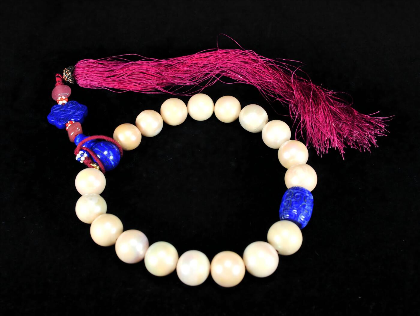 碧月说宝.雪域莲花开（二） 清代 东珠十八子手持