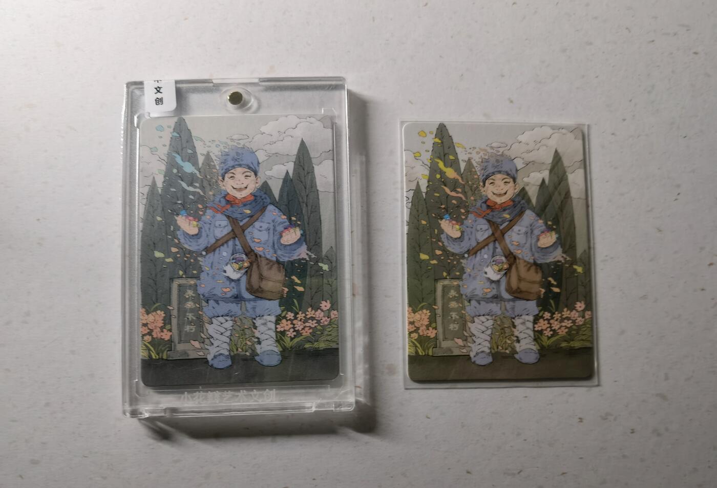 蜂潮卡牌  拍卖002期  （4月20日  21点  截拍） 小花瓣艺术文创  节日卡-清明节  限编：055/199