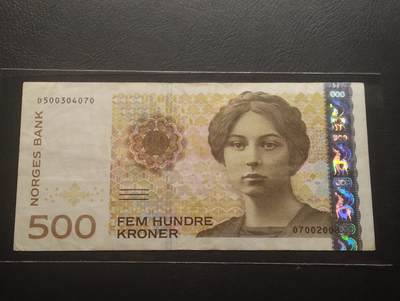 2026四月第三期，总第224期 挪威2008年500克朗流通品相 小说家温塞特