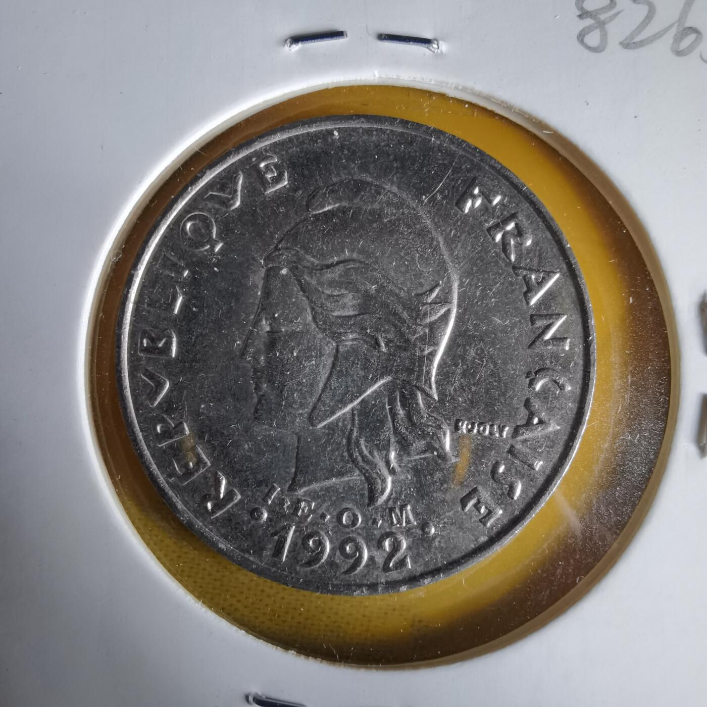 沼泽如烟--第1061场 法属新喀里多尼亚1992年20法郎