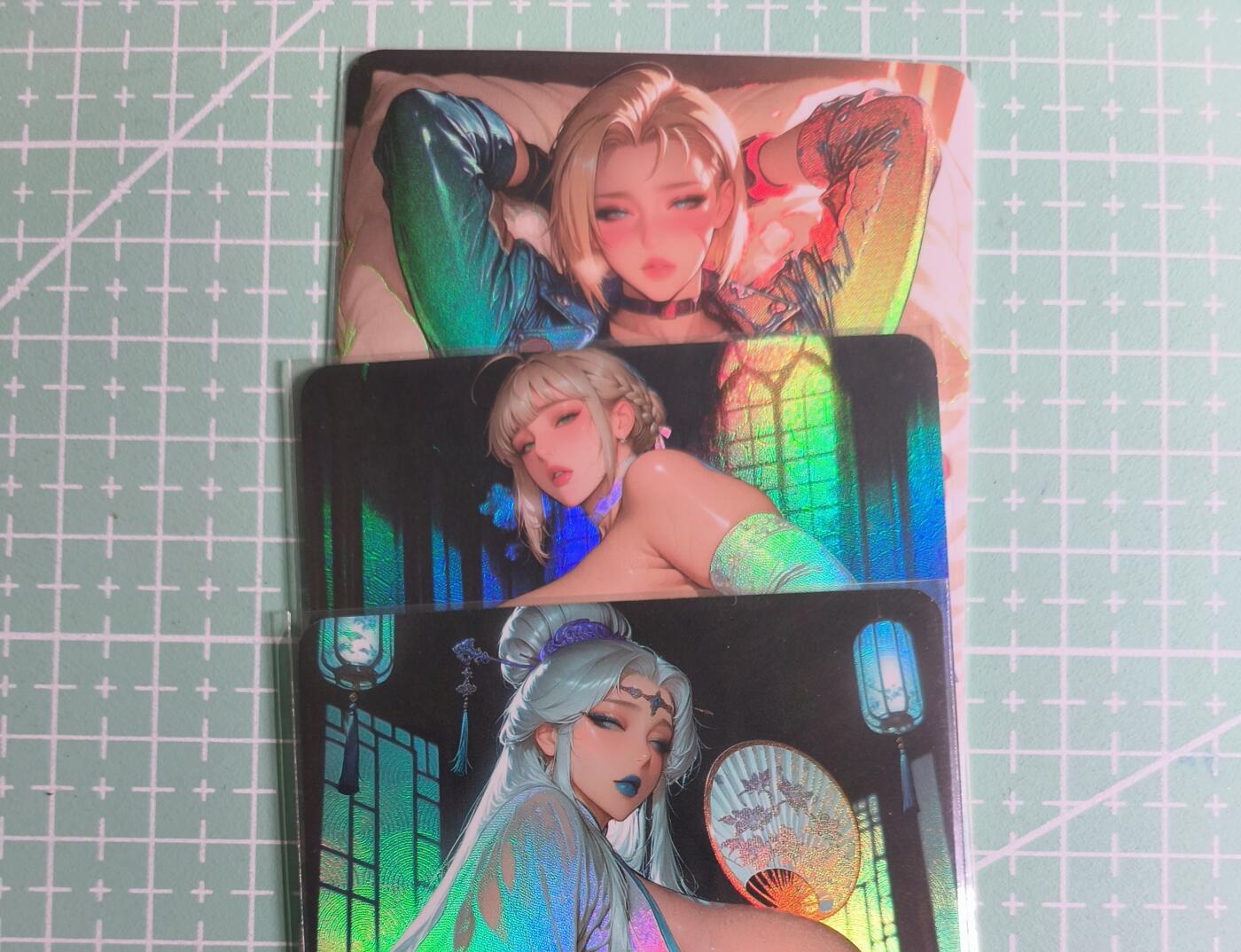 C先生卡牌 第27期 持续收拍品中…零手续费代拍 【彩闪】墨卡文化《大雷芳华》3张 艺术