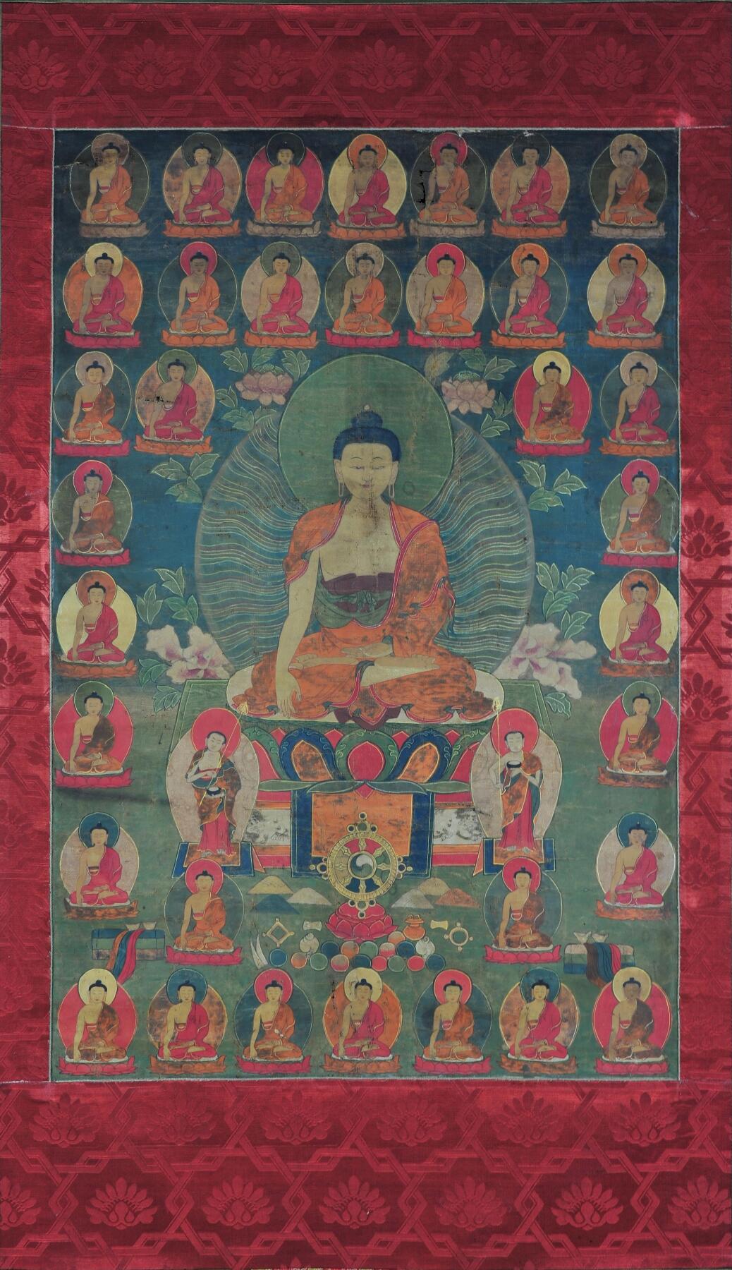 碧月说宝.雪域莲花开（二） 清代中期 三十五佛唐卡