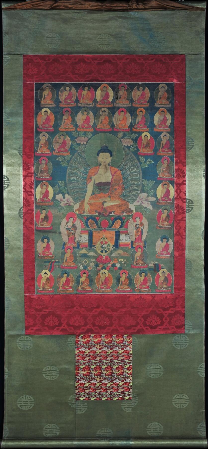 碧月说宝.雪域莲花开（二） 清代中期 三十五佛唐卡