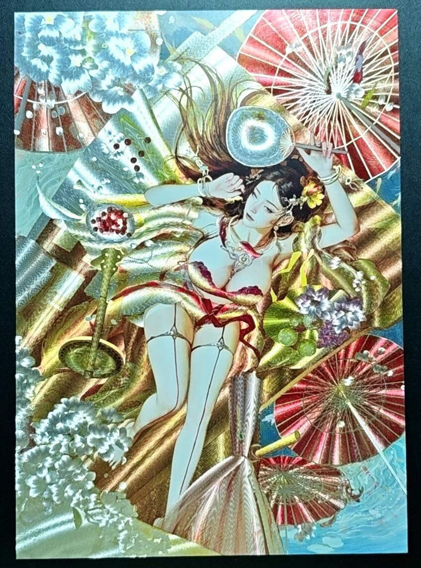 天玑星卡拍第188期《4.20周一截拍》持续收拍收评中 满赠卡需备注 焱卡文化 人间传 商玲珑 201/300 A4折光大卡 一张