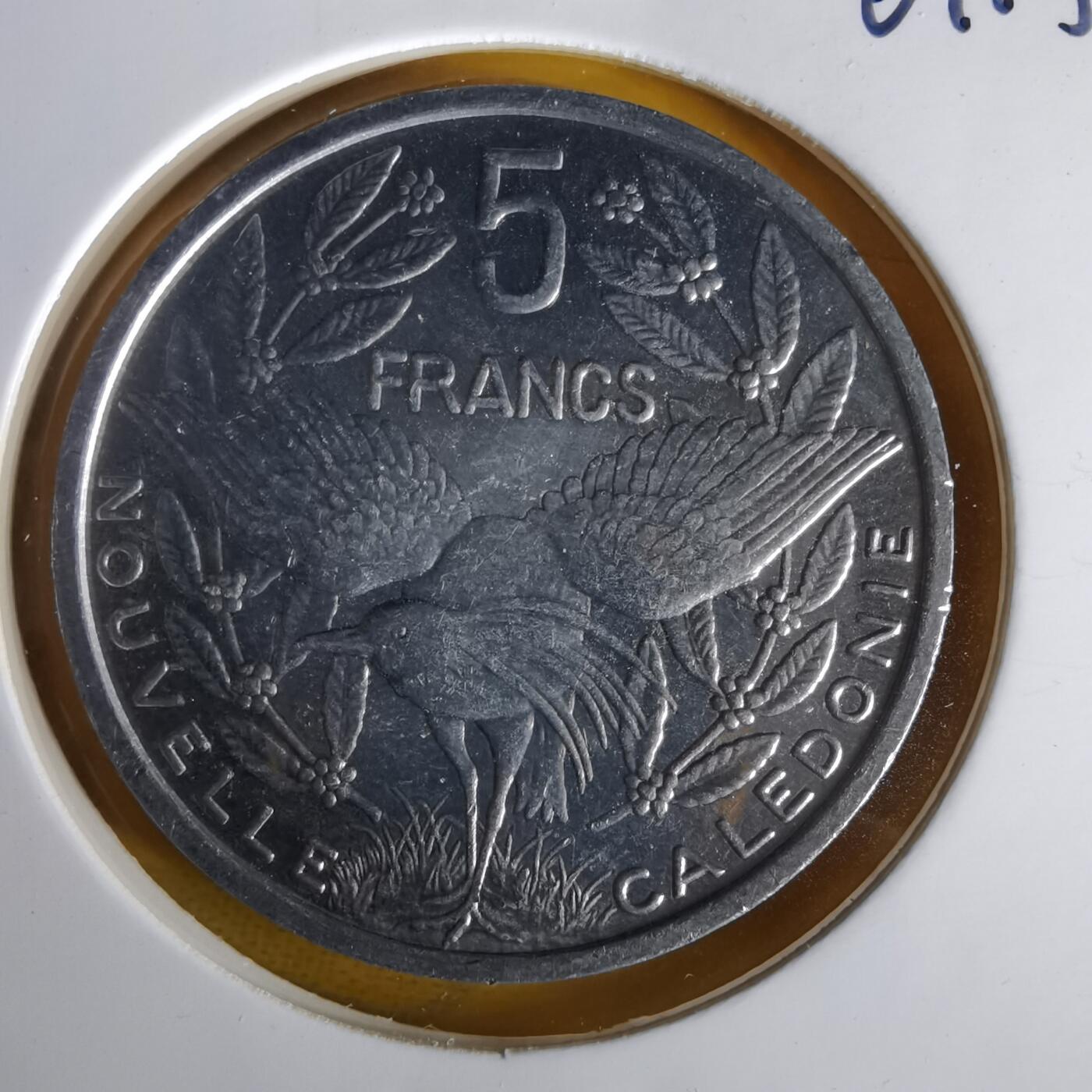 沼泽如烟--第1061场 法属新喀里多尼亚1994年5法郎