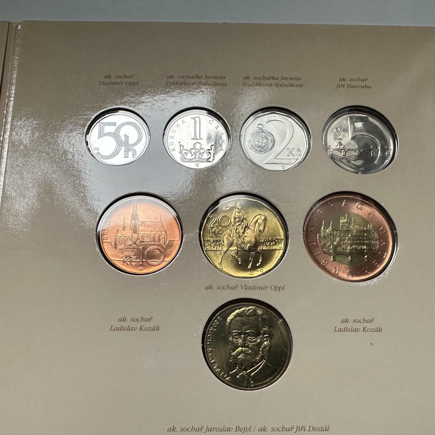 🌹外币初藏🌹🐯2026年第44场   每周二四六晚8️⃣点  世界硬币 捷克 2005年 德沃夏克主题流通硬币套装 含纪念章