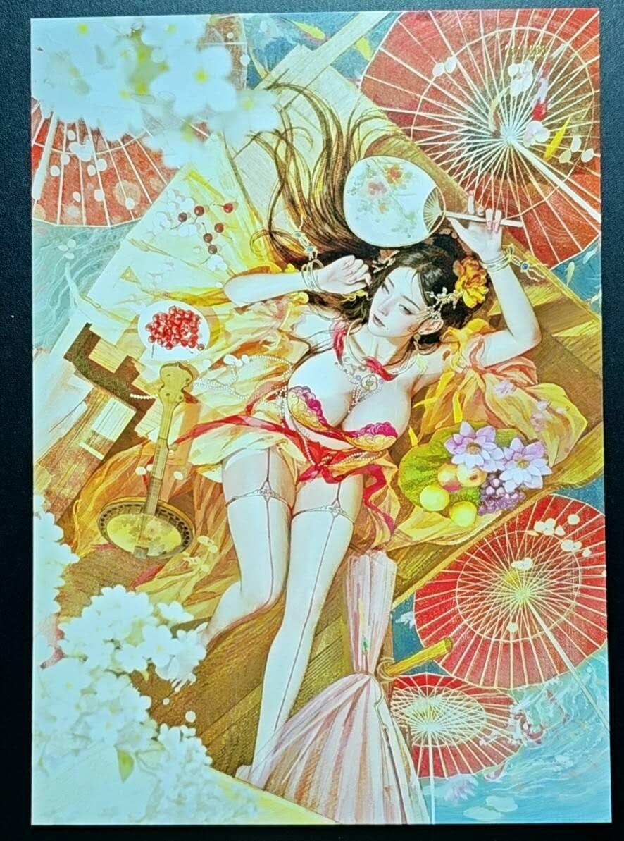 天玑星卡拍第188期《4.20周一截拍》持续收拍收评中 满赠卡需备注 焱卡文化 人间传 商玲珑 201/300 A4折光大卡 一张