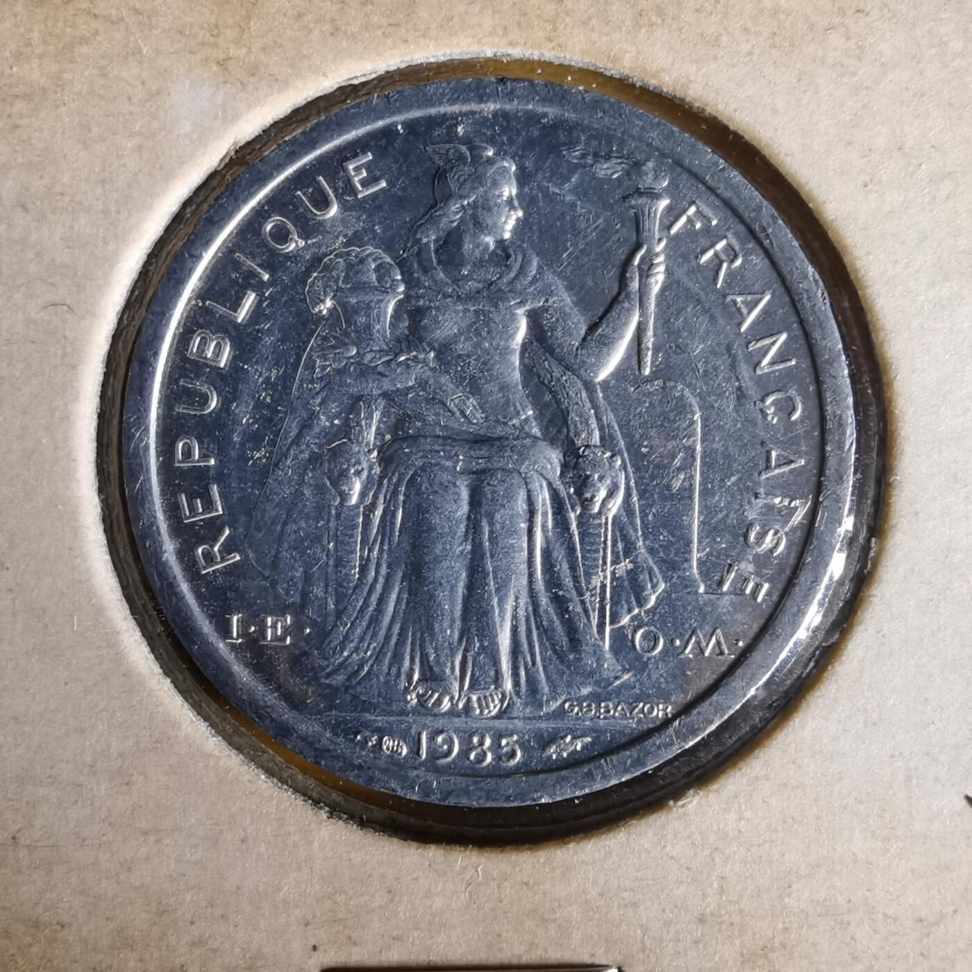 沼泽如烟--第1061场 法属新喀里多尼亚1985年1法郎