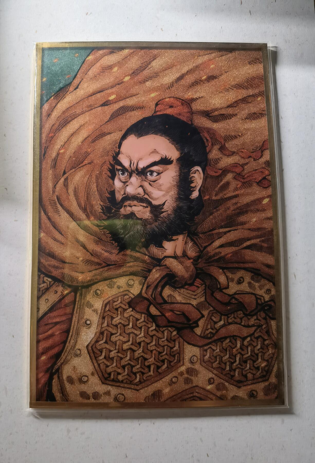 蜂潮卡牌  拍卖002期  （4月20日  21点  截拍） 小花瓣艺术文创  张飞  双签色纸