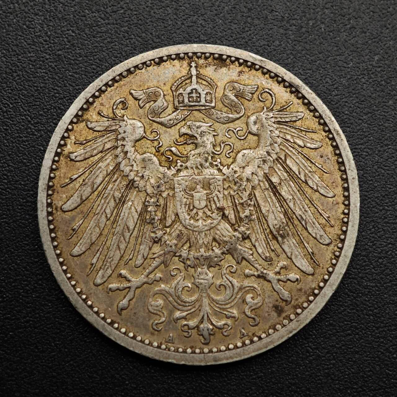 【淘币小摊】实时拍第八百九十三拍   散币场    每周一统一发货 德国1914年长翅1马克银币