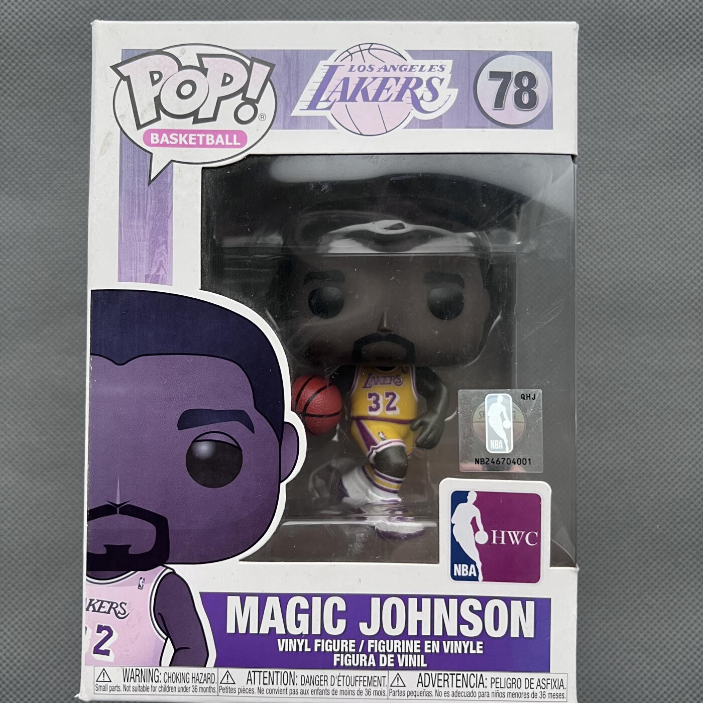 锦色铺子的潮玩第十二期 🌸🌸🌸无佣金🌸🌸🌸   POP NBA:Legends-Magic Johnson(Lakers home) NBA 传奇系列POP公仔