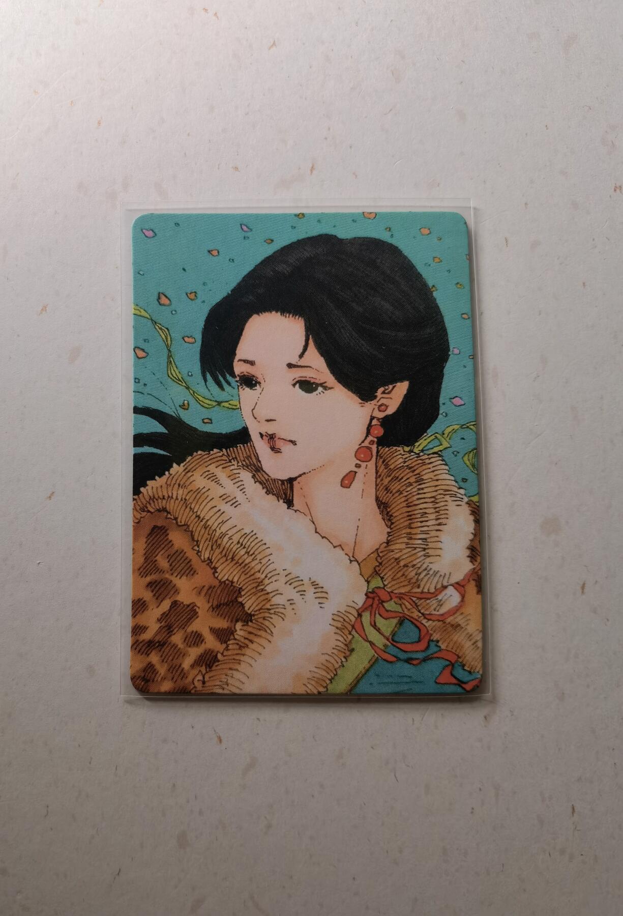 蜂潮卡牌  拍卖002期  （4月20日  21点  截拍） 小花瓣艺术文创  归途万里-蔡文姬  手绘复刻  限编：076/100