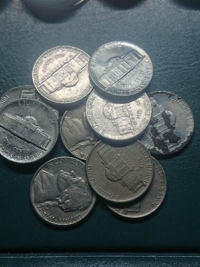 松南世界钱币——260416 - 美国5美分镍币10枚共计50美分1