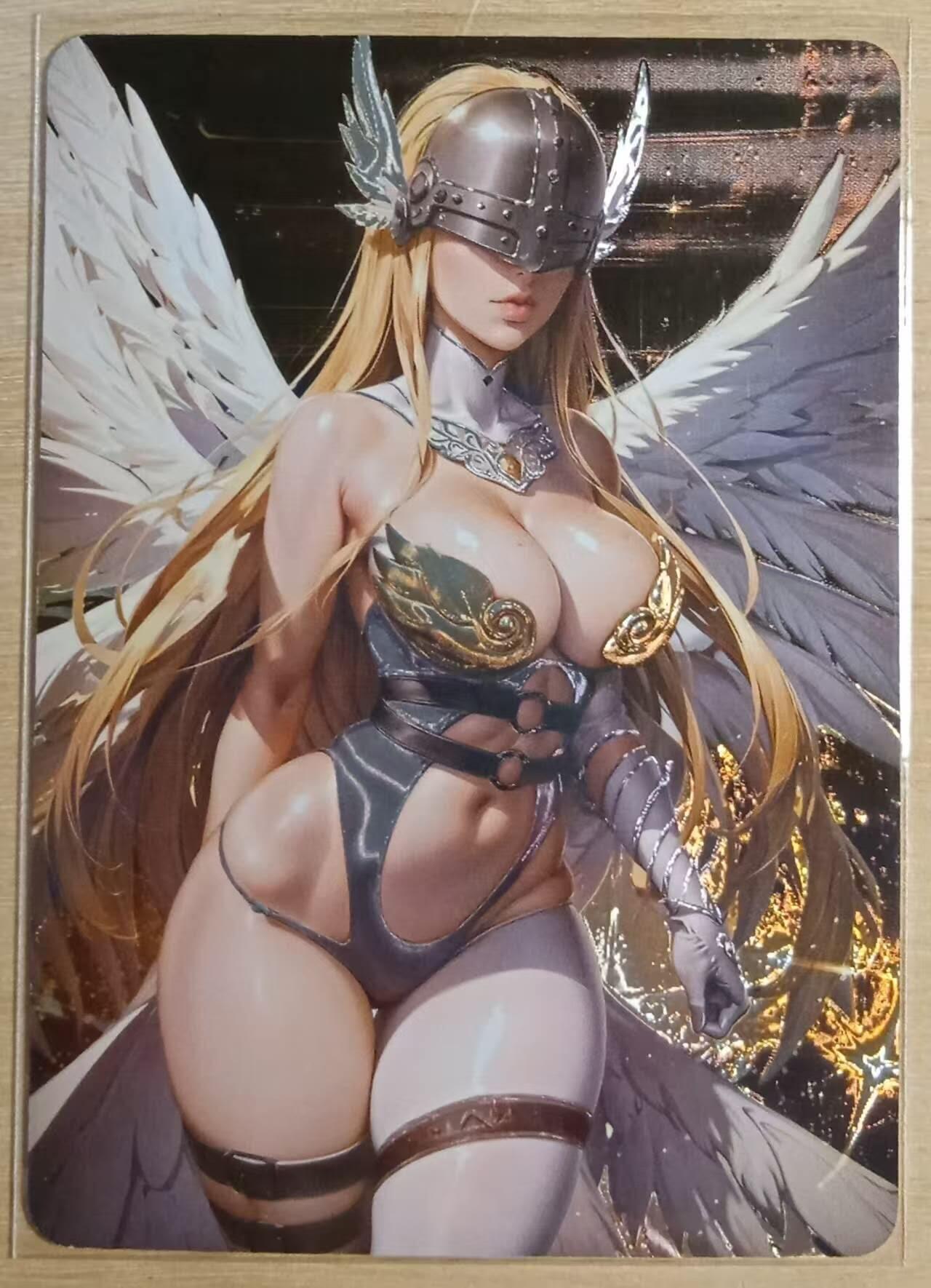 龙虎卡牌-八三场（满200元包邮，无佣金，每周六结拍，欢迎送拍） 光刻 数码宝贝卡牌 天女兽 白羽金身