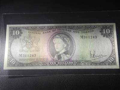 2026四月第三期，总第224期 特立尼达和多巴哥1964版10元AUNC 戎装女王 稀有的独立首版