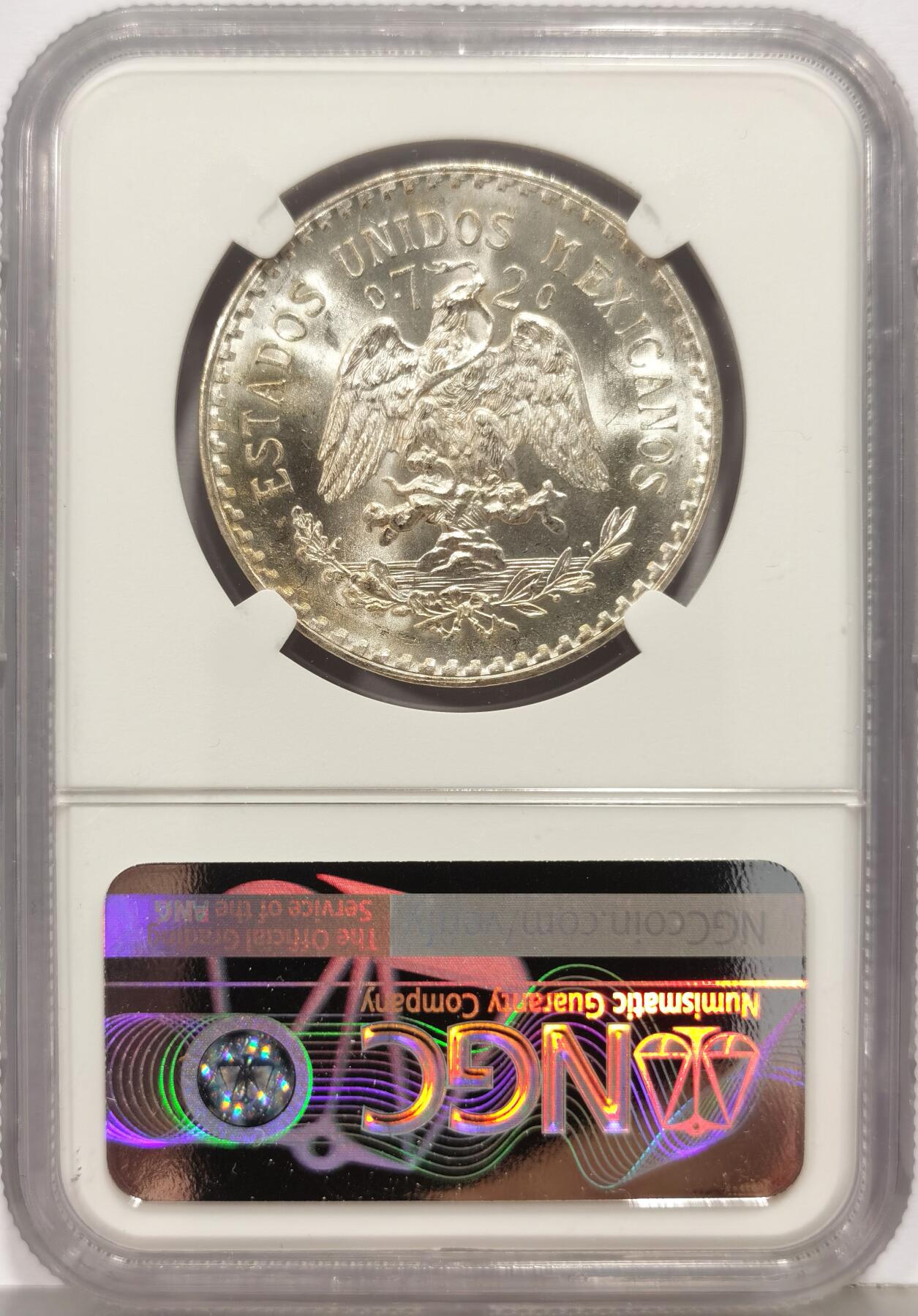 博洋堂世界钱币拍卖第168期（全场包邮） NGC MS66 墨西哥1933年1比索银币，早期年份，极品车轮光
