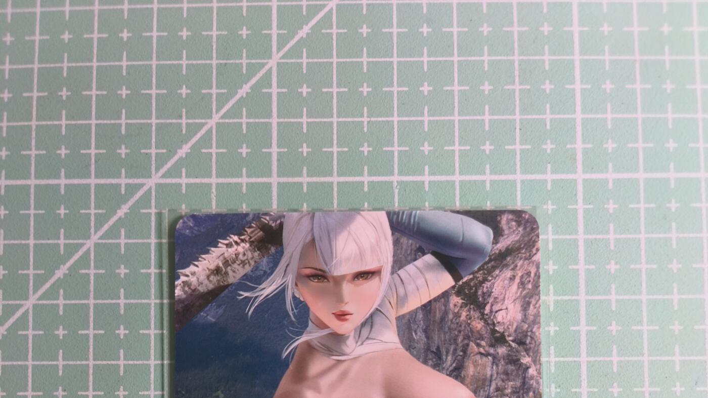 C先生卡牌 第27期 持续收拍品中…零手续费代拍 【粗闪】宁缺卡牌《女剑士》背面艺术