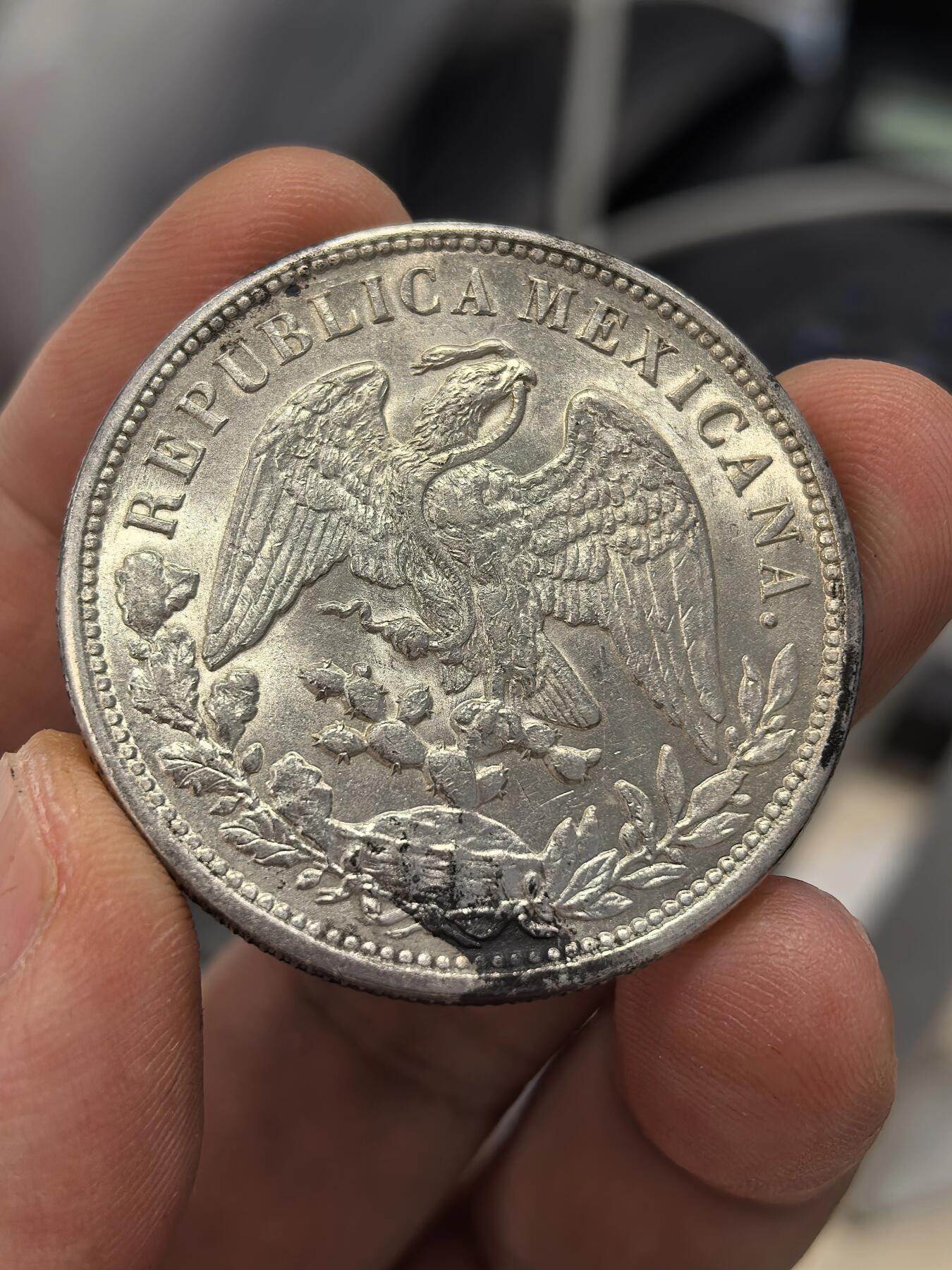 博洋堂世界钱币拍卖第168期（全场包邮） 墨西哥1898年MO AM版直边鹰洋，UNC转光好品。