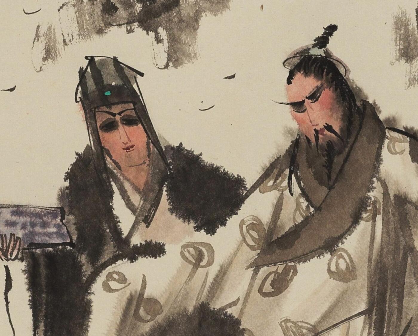 碧月说宝. 近现代书画专场（十） 傅小石 宦侍扶醉