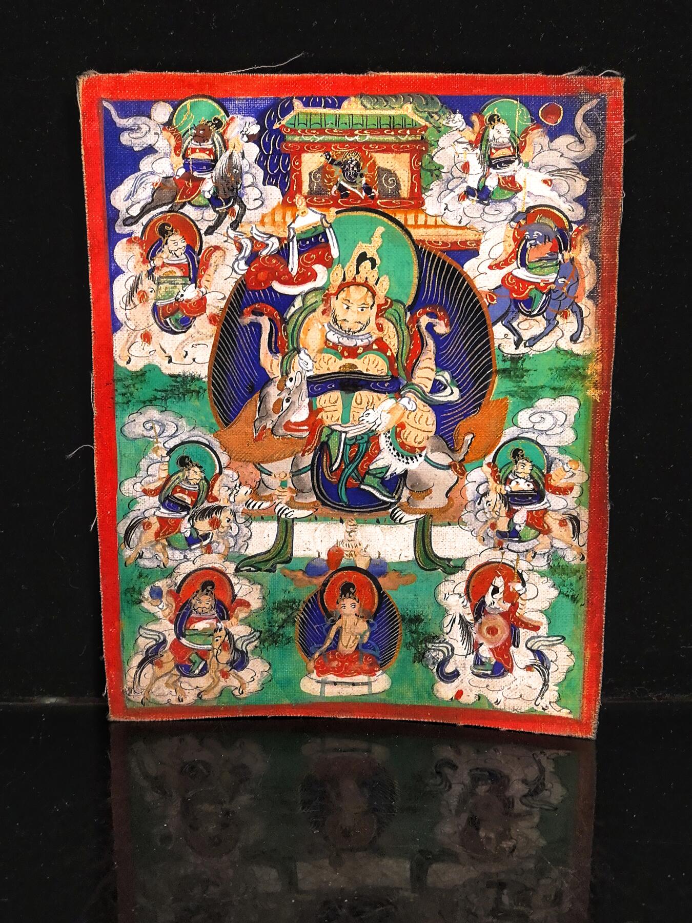 碧月说宝.雪域莲花开（二） 清代 特殊题材 格鲁派财宝天王唐卡