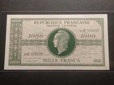 2026四月第三期，总第224期 法国1947版1000法郎“国家债权”钞票UNC 是战后法国多种货币并行流通的混乱状态产物之一
