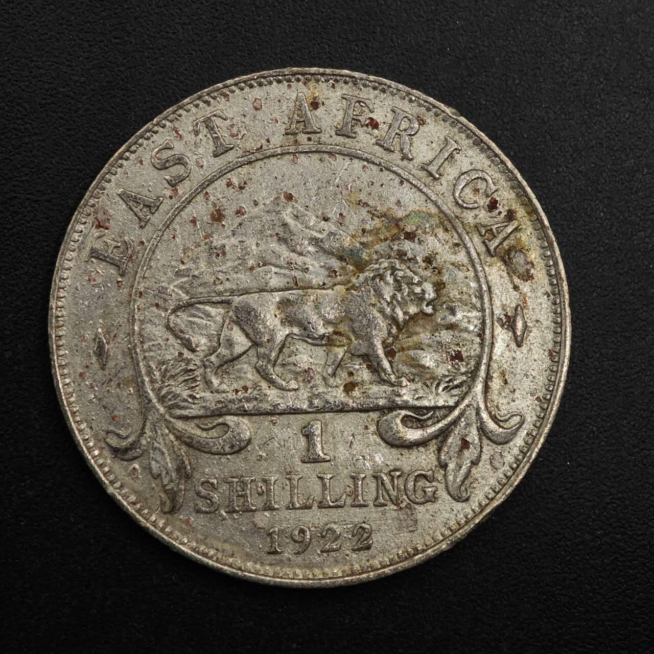 【淘币小摊】实时拍第八百九十三拍   散币场    每周一统一发货 英属东非1922年乔治五世一先令银币