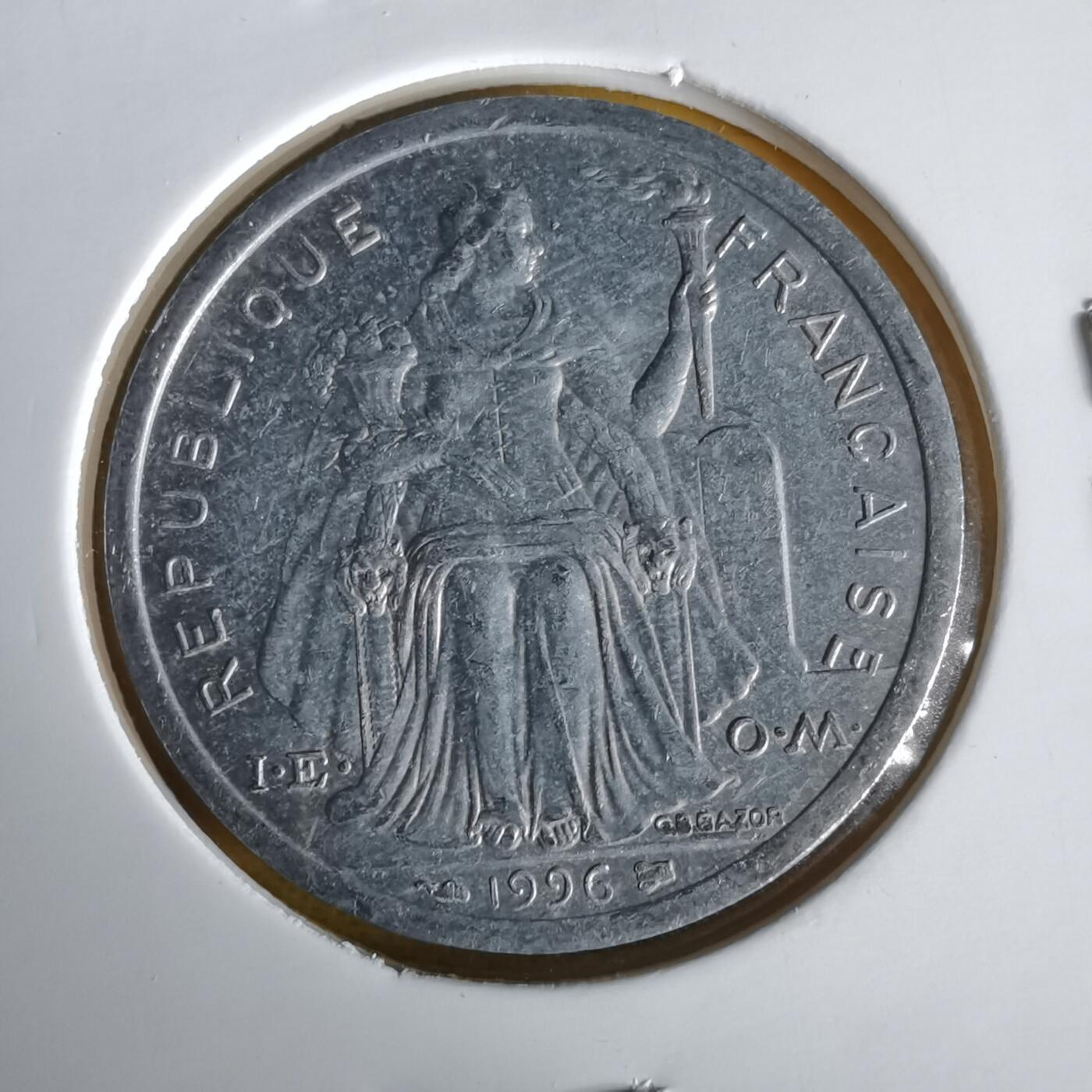 沼泽如烟--第1061场 法属新喀里多尼亚1996年2法郎