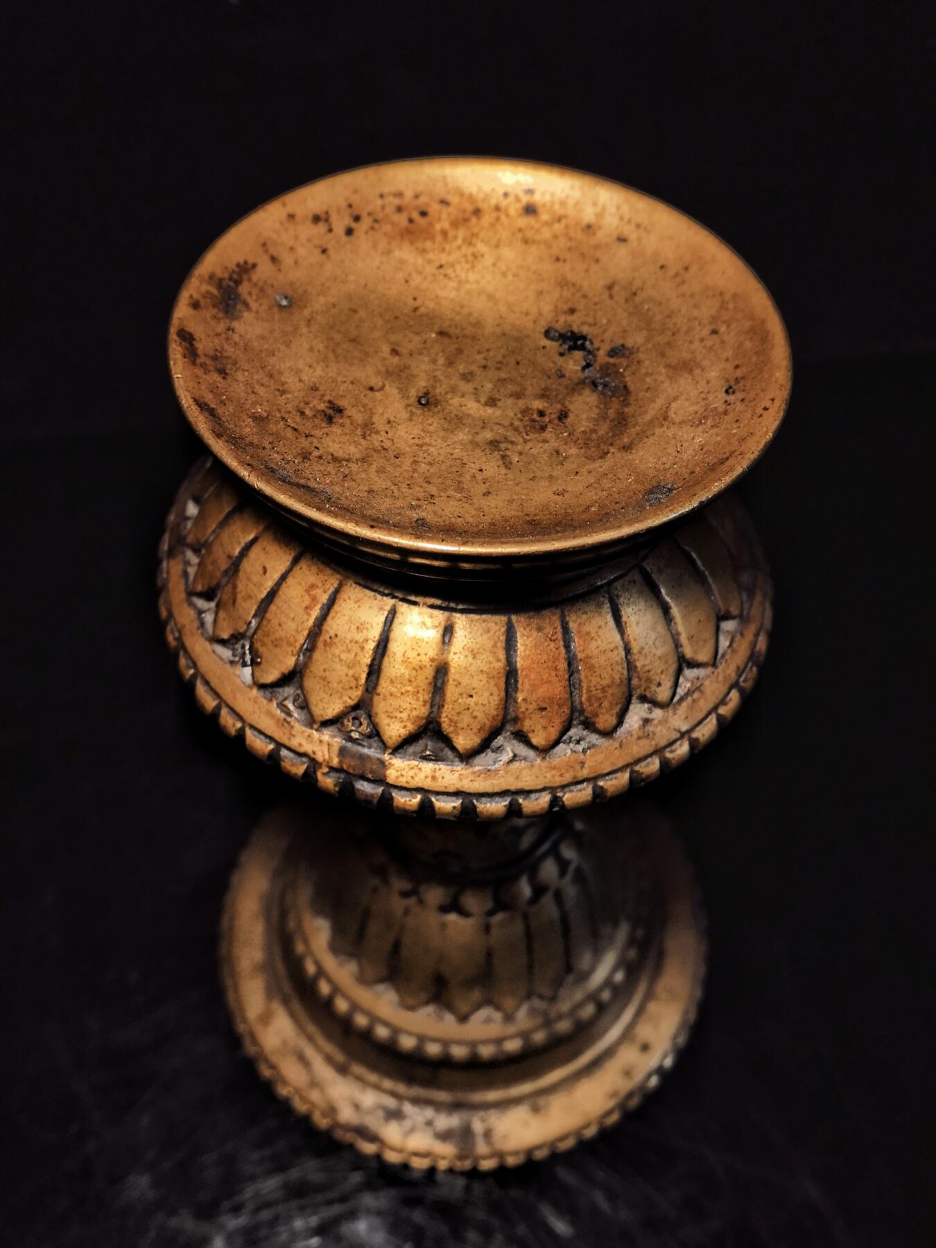 碧月说宝.雪域莲花开（二） 清代 藏传佛教供器酥油灯