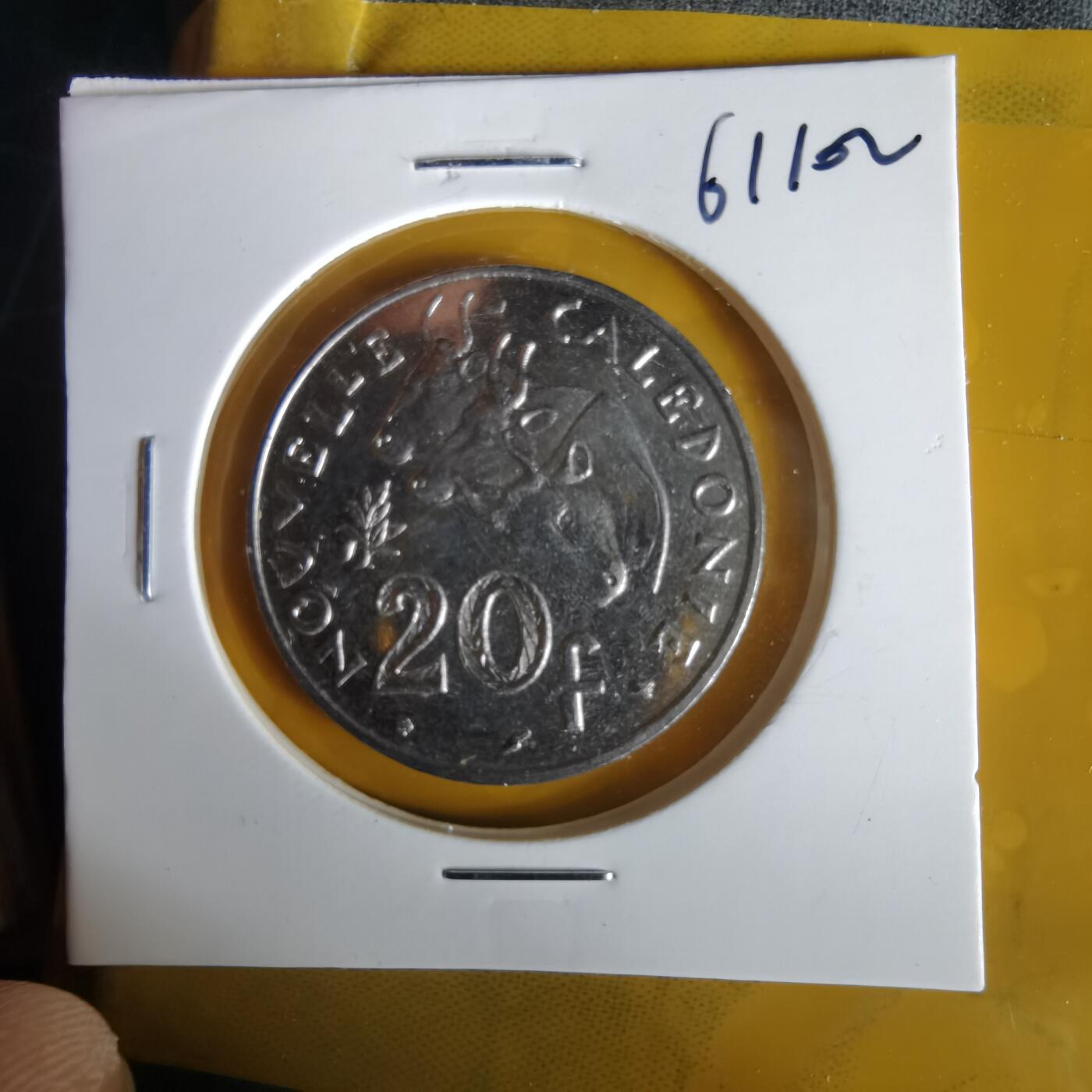 沼泽如烟--第1061场 法属新喀里多尼亚2000年20法郎