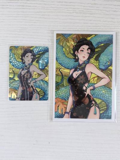 NO.30 好又多金牌大场，每周一站式配齐，方便凑单！（周6晚9点截拍，卖家送拍0抽成！） - 【081/399编】小花瓣 摩点祖师爷 小安&老肥阳 乙巳蛇女郎 冷烫粗闪+明信片5张