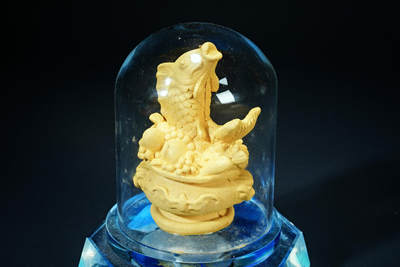 上海都达杂项专场102【全场包邮】  绒沙金年年有鱼摆件97-317