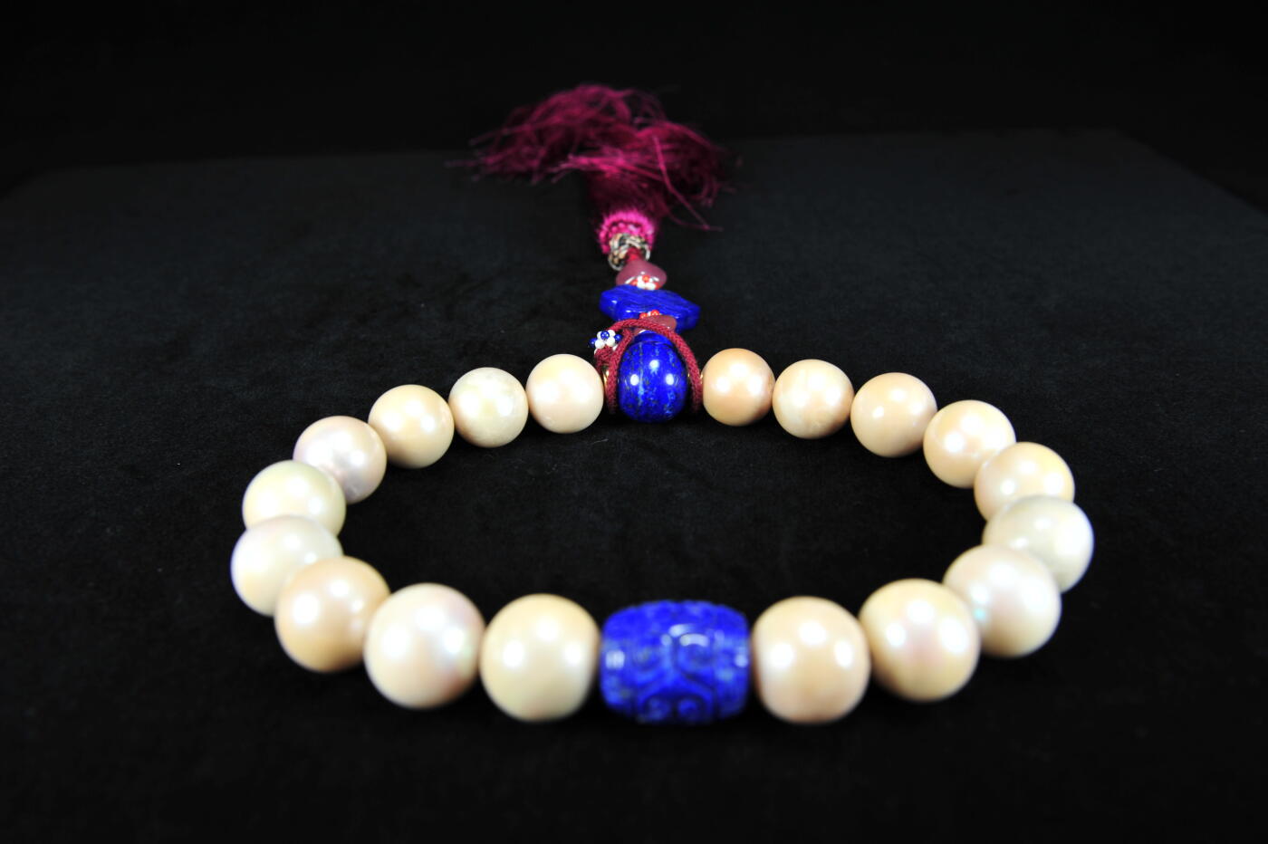 碧月说宝.雪域莲花开（二） 清代 东珠十八子手持