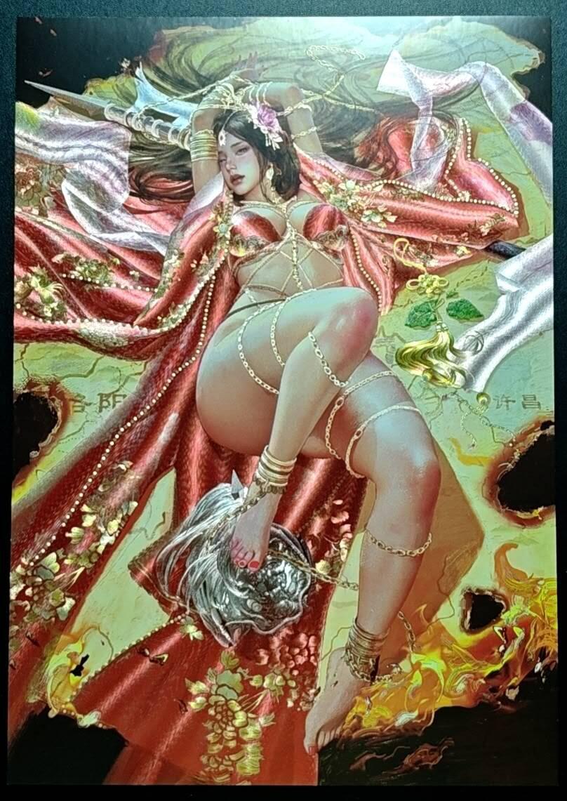 天玑星卡拍第188期《4.20周一截拍》持续收拍收评中 满赠卡需备注 焱卡文化 人间传 281/300 貂蝉 A4折光大卡 一张