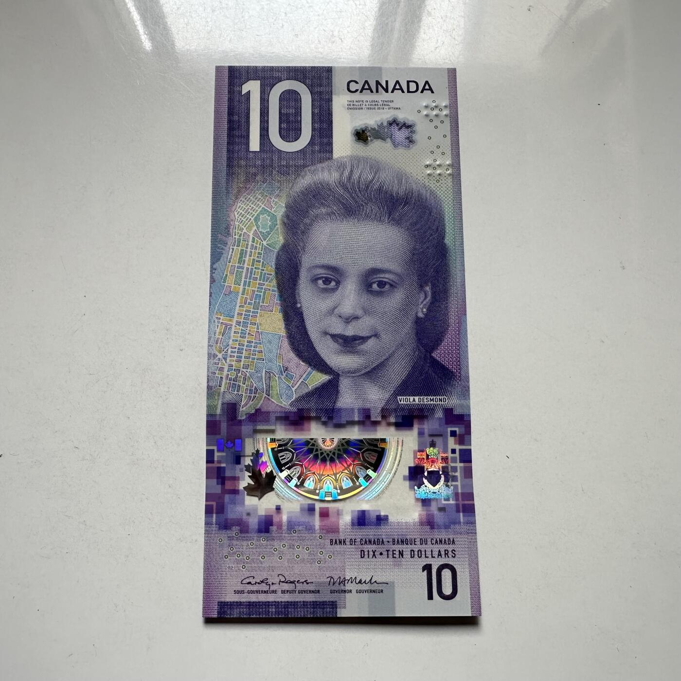 🌹外币初藏🌹🐯2026年第44场   每周二四六晚8️⃣点  世界硬币 加拿大 2018年 维奥拉·德斯蒙德主题 10加元塑料钞